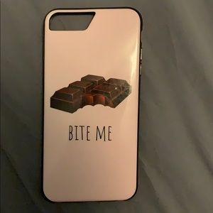 Cute pink “Bite Me” iPhone 6s Plus case